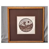 Signed Framed Art ' Pele At Haleakala'