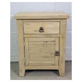 Small Painted Wood Stand W/ Storage
