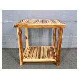 2 Tier Decorative Wood Stand