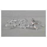 3x The Bid Glass Paper Weights - See Info Photo