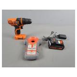 B&d Cordless Drill, Battery, Charger, Stud Finder