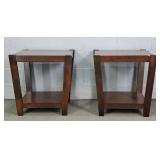 2x The Bid Wooden Stands