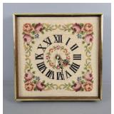 16' Cross Stitch Wall Clock - Works