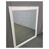 Wood Frame Beveled Mirror