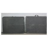 2x The Bid Folding Plastic Utility Tables