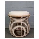 Pickles Finish Rattan Upholstered Seat