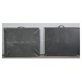 2x The Bid Folding Plastic Utility Tables