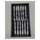 12x The Bid 7" Glass Icicle Ornaments