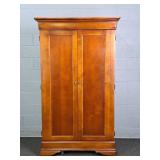 Hooker Furn Cherry Finish Wardrobe Cabinet