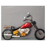 40" Long Handmade Metal Wall Art Motorcycle