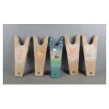 5x The Bid Decorative Wooden Boot Jacks