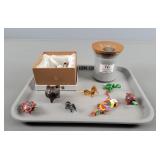 Lot Of Assorted Miniatures & Woodwick Candle