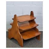 Small Mahogany 3 Tier Stand