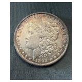 1898 Morgan Silver Dollar - Toned