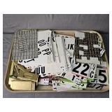 Lot Of Number & Letter Stickers