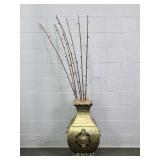 Rams Head Metal Planter - See Info Photo