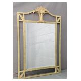 Painted Metal Palm Tree Motif Wall Mirror