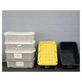 5x The Bid Rubbermaid & More Large Storage Totes