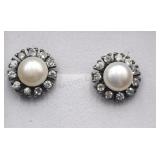 Sterling Rse Freshwater Pearl And Crystal Stone