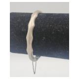 Sterling Silver Hinged Bangle Bracelet 8.5g