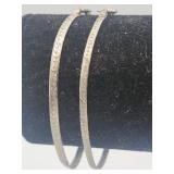 2- Sterling Silver Italy 7in Bracelets Tw 5.0g