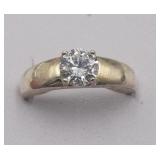 Sterling Silver Extra Sparkling Cz Sz 8 Statement