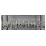 56 Pc Etched Glassware - Multiple Patterns