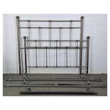 Queen Size Metal Bed W/ Hammered Bronze Finish