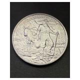 Scarce Prospector 1 Troy Ounce 999 Silver Round