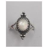 Sterling Silver Mother Of Pearl Sz 7 Ring