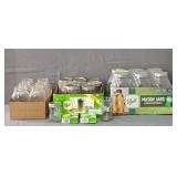 Lot Of Asst Mason Style Canning Jars