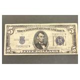 1934 Five Dollar Silver Certificate