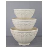 3 Pc Set Made In Italy Mixing Bowls