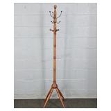 Solid Wood Vintage Style Coat & Hat Rack
