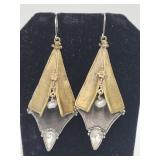 Sterling Silver & Bronze Earrings Norway