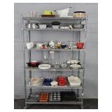 Large Lot Kitchen Items - Rack Not Included