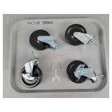 4 Pc Caster Set - New
