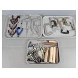 3x The Bid Contents Of Tray Woodworking Tools