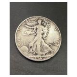 1941 S Walking Liberty Silver Half Dollar