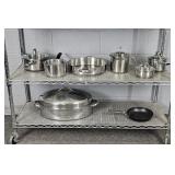 8x The Assorted Bid Stainless Cookware