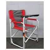 Newer Folding Camp Chair W/ Swing Arm Table Top