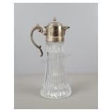 Tall Pitcher W/ Silverplate Top & Ice Chill Tube