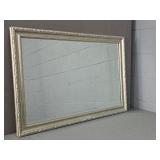 Decorative Wood Framed Beveled Glass Mirror