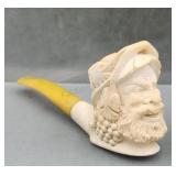 Carved Meerschaum Sultan Tobacco Smoking Pipe