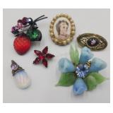 Vintage Brooches Pins A Signed Austria &regency