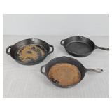 3x The Bid Lodge Cast Iron Cookware