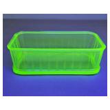 Vintage Anchor Hocking Uranium Green Dish