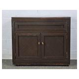 Thomasville Solid Wood Flip Top Bar W/ Storage