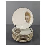 7 Pc Crate & Barrel 9" Plates