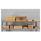 11x The Bid Assorted Wood Boxes